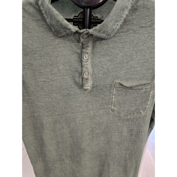 Industry Supply Co Polo Shirt Mens Large Green‎ Short Sleeve Pocket Casual Soft - Picture 2 of 3